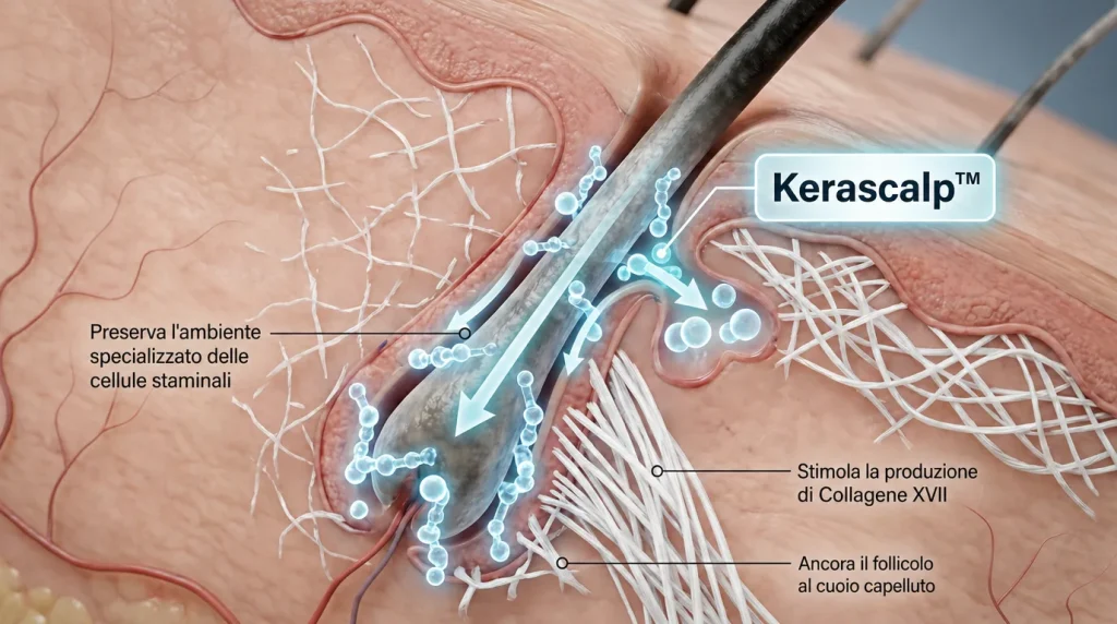 Figura da una rivista scientifica: preservazione delle cellule staminali nel diradamento legato all'età