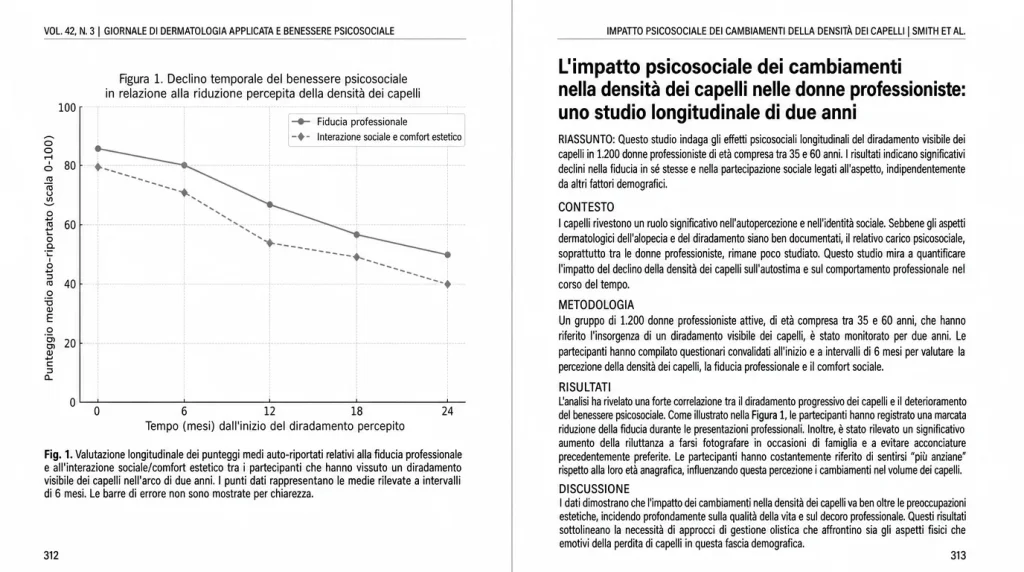 Figura da una rivista scientifica: impatto psicosociale del diradamento nelle donne professioniste